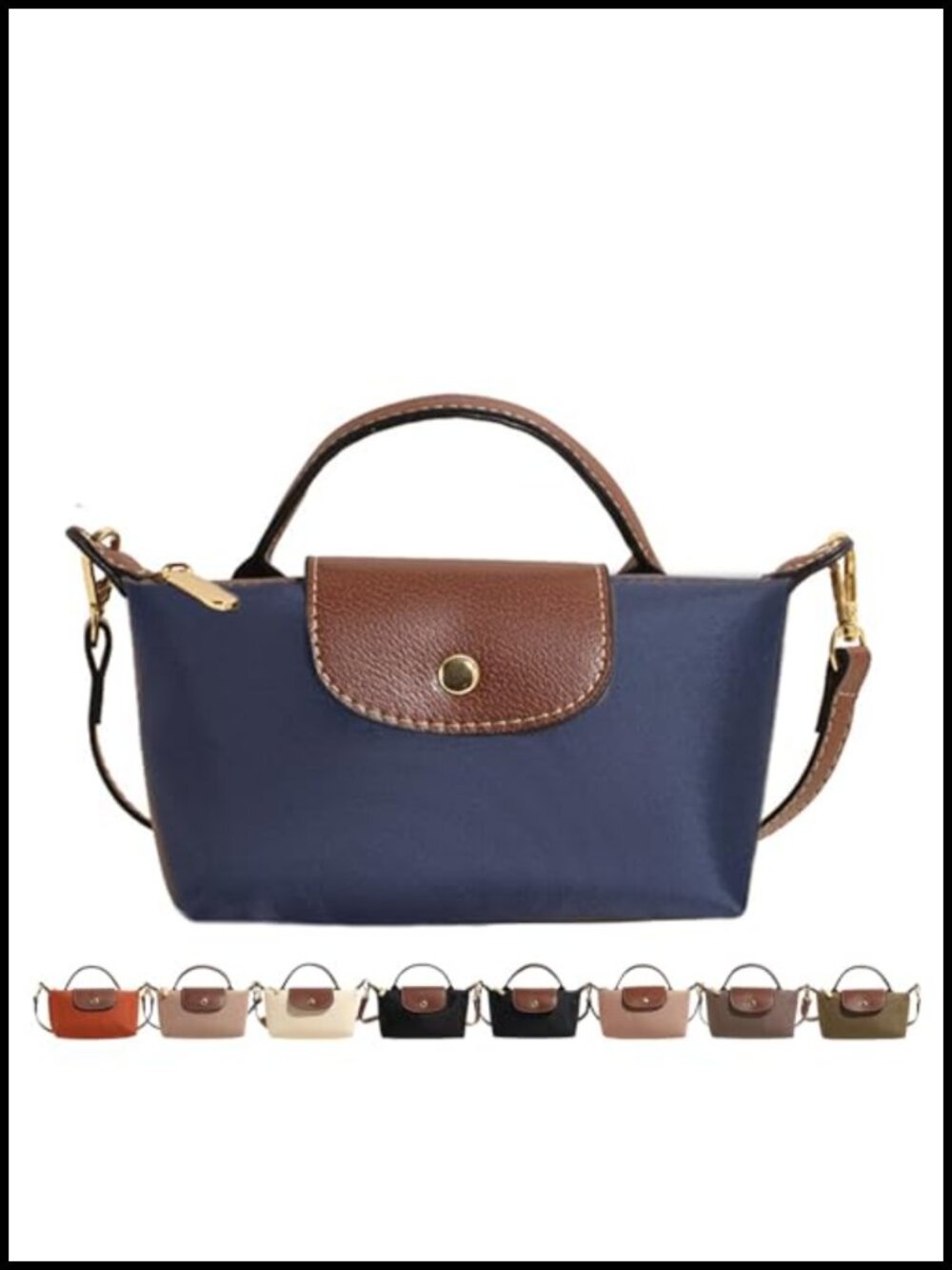 Mini Crossbody Bag Adjustable Strap Zipper Shoulder Handbag for Women